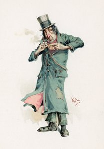 कोडलिन, &39;चार्ल्स डिकेंस से चरित्र रेखाचित्र&39; का चित्रण, c.1890 द्वारा जोसेफ क्लेटन क्लार्क