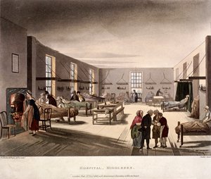 मोर्टिमर स्ट्रीट, मैरीलेबोन, लंदन, 1808 द्वारा ऑगस्टस चार्ल्स पुगिन