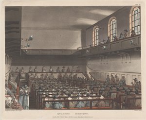 क्वेकर्स मीटिंग, 1 अप्रैल, 1809।, 1 अप्रैल, 1809। द्वारा जोसेफ कॉन्स्टेंटाइन स्टैडलर
