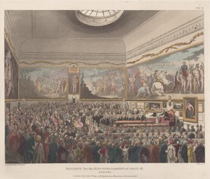 कला आदि के प्रोत्साहन के लिए सोसायटी, एडेल्फ़ी, 1 जुलाई, 1809., 1 जुलाई, 1809। द्वारा जोसेफ कॉन्स्टेंटाइन स्टैडलर