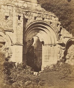 Rievaulx अभय। रिफ्लेक्ट्री का द्वार, 1850 का दशक।
