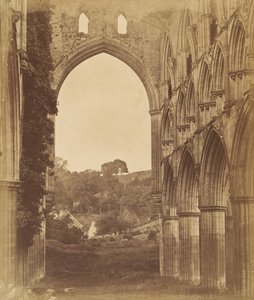 Rievaulx अभय। गाना बजानेवालों का इंटीरियर, 1850 के दशक।