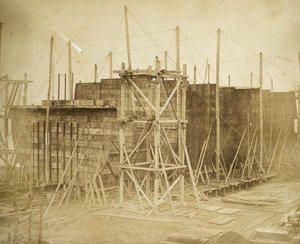 ग्रेट ईस्टर्न अंडर कंस्ट्रक्शन, मिलवाल, लंदन, 1855