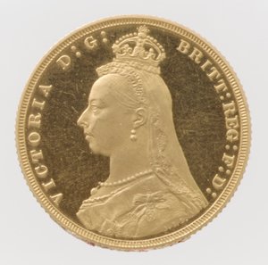 क्वीन विक्टोरिया जुबली हेड प्रूफ सॉवरेन, 1887।