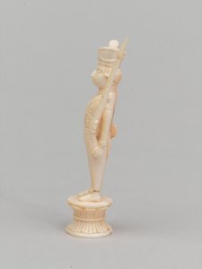 सफेद मोहरा, शतरंज का टुकड़ा, भारत, 1820 लगभग