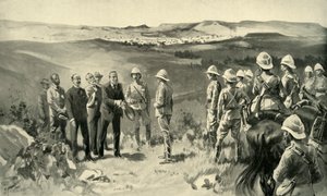 ब्लॉमफ़ोन्टेन का औपचारिक समर्पण, 1900। द्वारा जोसेफ फिनमोर