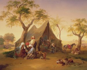 1842 के फ्रंट में कॉफी पीते हुए शेक्स द्वारा जोसेफ हिकी