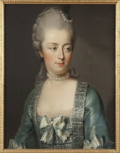 ऑस्ट्रिया के आर्कड्यूचेस मैरी एंटोनेट का पोर्ट्रेट (1755-1793), फ्रेंच की रानी, हिकेल, जोसेफ (1736 -1807) द्वारा। तेल के रंगों से केन्वस पर बना चित्र। आयाम: 65x50 सेमी। राष्ट्रीय संग्रहालय स्टॉकहोम