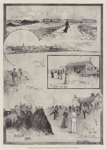 एक नया गोल्फ ग्राउंड, आयरलैंड के नॉर्थ कोस्ट के पोर्ट्रश से पेंसिलिंग द्वारा Joseph Holland Tringham