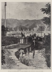 झीलों के लिए जर्मन सम्राट की यात्रा, ओल्ड इंग्लैंड लैंडिंग-स्टेज, बोउनेस में शुरू हुई