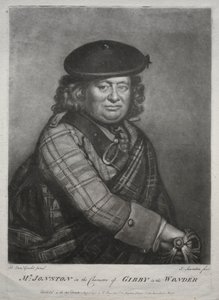 द वंडर, 1774 में गिब्बी के चरित्र में अलेक्जेंडर जॉनसन। द्वारा जोसेफ आई सॉन्डर्स