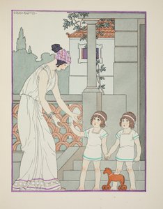 1934 के &39;द वर्क्स ऑफ हिप्पोक्रेट्स&39; से चित्रण जुड़वाँ बच्चे द्वारा जोसेफ कुह्न रेग्नियर