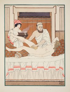 स्पंज बाथ, 1934 के &39;द वर्क्स ऑफ हिप्पोक्रेट्स&39; से चित्रण