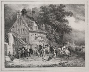 1829 का एल्बम: नॉरमैंडी का स्मारिका, 1828। द्वारा जोसेफ लुइस हिप्पोलीटे बेलांगे