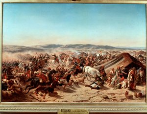 अल्जीरिया की विजय (1830-1847): "" अब्द अल कादर (अब्द-अल-कादर या इब्न मुही अल-दीन अल-हसानी (अल दीन अल-हसानी) (1807-1883) के स्माला (स्माला) पर कब्जा तागुइन में ड्यूक ऑफ औमले