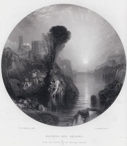 Bacchus और Ariadne (उत्कीर्णन) द्वारा जोसेफ मैलोर्ड विलियम (बाद में) टर्नर