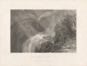 चैन ब्रिज ओवर द रिवर टीस, 1838 (उत्कीर्णन और उत्कीर्णन) द्वारा जोसेफ मैलॉर्ड विलियम टर्नर