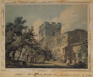 फिंचली चर्च, 1801 द्वारा जोसेफ मैलॉर्ड विलियम टर्नर