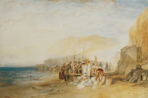 हेस्टिंग्स: फिश मार्केट ऑन द सैंड्स, अर्ली मॉर्निंग, 1822 द्वारा जोसेफ मैलॉर्ड विलियम टर्नर