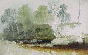 वाशबर्न पर: एक अध्ययन, c.1815 (पानी के रंग और कागज पर ग्रेफाइट) द्वारा जोसेफ मैलॉर्ड विलियम टर्नर