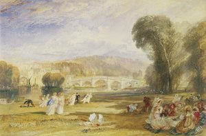 रिचमंड हिल एंड ब्रिज, सरे, c.1831 (कागज पर पानी के रंग का) द्वारा जोसेफ मैलॉर्ड विलियम टर्नर