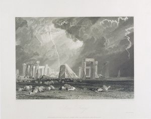 स्टोन हेंग, 1829 (उत्कीर्णन और उत्कीर्णन) द्वारा जोसेफ मैलॉर्ड विलियम टर्नर