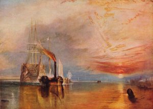 द फाइटिंग टेम्परेरा, 1839। द्वारा Joseph Mallord William Turner