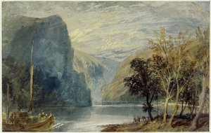लोरेली चट्टान, 1817 द्वारा जोसेफ मैलॉर्ड विलियम टर्नर