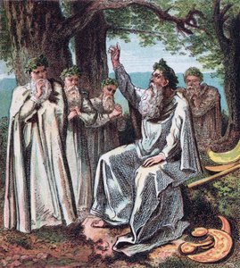 ड्र्यूड्स फ्रॉम: पिक्चर्स ऑफ इंग्लिश हिस्ट्री, 1868 द्वारा जोसेफ मार्टिन क्रोनहेम