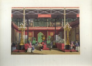 1851 में ग्रेट प्रदर्शनी के दौरान रूसी प्रदर्शनी इंटीरियर द्वारा जोसेफ नैश