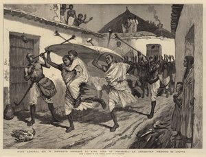 एडमिरल सर डब्ल्यू हेवेट के दूतावास के साथ, एबोसिनिया के राजा जॉन, अडोसा में एक एबिसिनियन वेडिंग द्वारा जोसेफ नैश