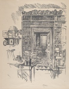 डॉ. विस्टर्स, 1912 में बुक-रूम। द्वारा जोसेफ पेनेल