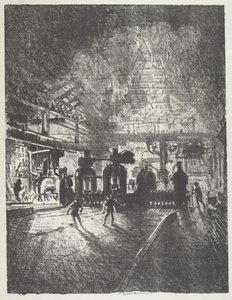 मौत के जबड़ों में, गोले के लिए रोलिंग बार्स, 1916। द्वारा जोसेफ पेनेल