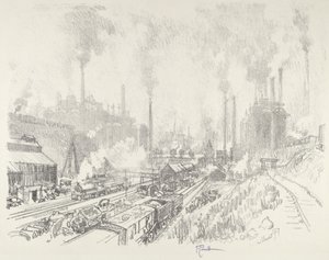 लौह और इस्पात की भूमि में, 1916। द्वारा जोसेफ पेनेल