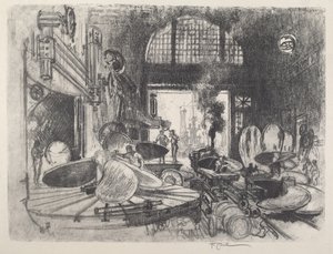 प्रोपेलर ब्लेड बनाना, 1917। द्वारा जोसेफ पेनेल