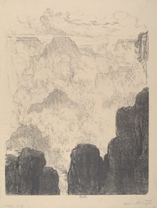 मिस्ट्स इन द कैन्यन, नंबर II, 1912। द्वारा जोसेफ पेनेल