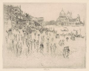 रीवा पर, पेनेल की खिड़की से, 1883। द्वारा जोसेफ पेनेल