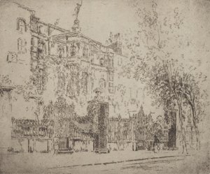 रॉसेटी हाउस, 1906। द्वारा जोसेफ पेनेल