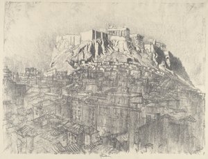 एक्रोपोलिस, 1913 पर सूर्योदय। द्वारा जोसेफ पेनेल