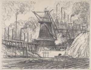 द बिग मिल, गैरी, इंडियाना, 1915। द्वारा जोसेफ पेनेल