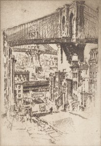 ब्रिज, ब्रुकलिन से, 1921। द्वारा जोसेफ पेनेल