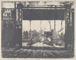 द आयरन गेट, चार्लेरोई, 1911। द्वारा जोसेफ पेनेल