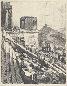 नाइके का मंदिर, एथेंस, 1913। द्वारा जोसेफ पेनेल