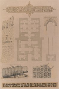 59. योजना और विवरण, अलेप्पो का महल, 1843।