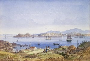 विडो के द्वीप से कोर्फू, c.1845 (कागज पर पेंसिल से wc) द्वारा जोसेफ श्रेंज