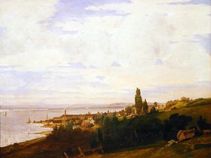 1840 के दशक के अंत में सिंग सिंग, न्यूयॉर्क के पास हडसन का दृश्य (कैनवास पर तेल) द्वारा जोसेफ वोल्मरिंग