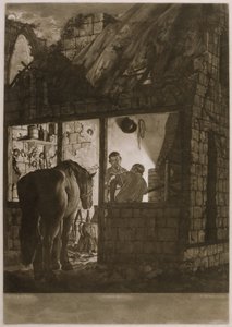 विलम पैंथर (c.1781-1821), 1771 (मेजोटिन्टिन) द्वारा उत्कीर्ण एक फारेनर्स शॉप द्वारा डर्बी के जोसेफ राइट