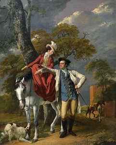 मि। एंड मिसेज थॉमस कोल्टमैन, c.1770-72 द्वारा डर्बी के जोसेफ राइट