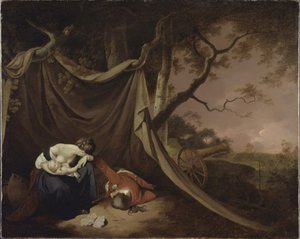 द डेड सोल्जर, c.1789 (कैनवास पर तेल) द्वारा डर्बी के जोसेफ राइट