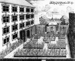 यूलस अर्नोल्ड (1600-69) द्वारा उत्कीर्ण, आर्किटेक्चर प्रिविटा से उलम में फर्टेनबैक्स उद्यान के लिए डिजाइन, 1641 प्रकाशित द्वारा फुर्टेनबाख के बाद जोसेफ
